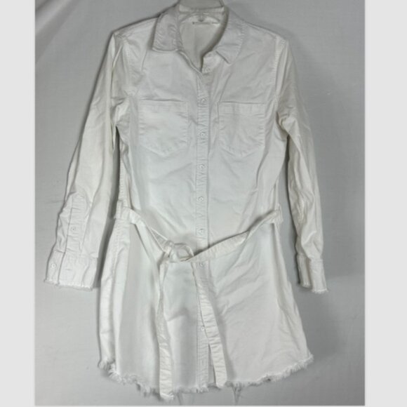 AG Adriano Goldschmied ladies denim trench coat White large jean jacket capsule - Picture 1 of 11